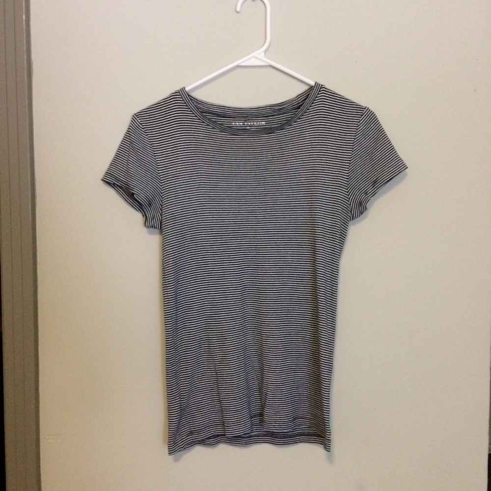 Navy and White Striped Tee Shirt